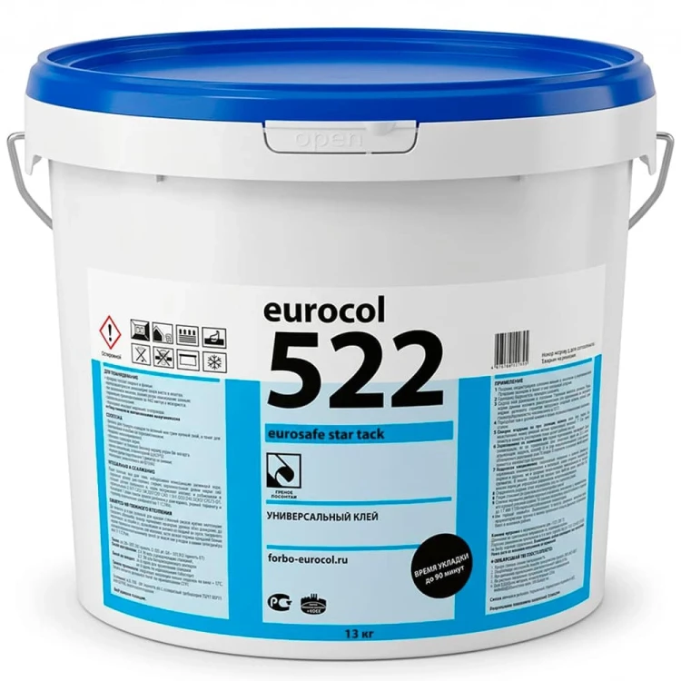 Клей Еврокол 522 Eurosafe Star Tack, 13 кг Клей Eurocol 522 Eurosafe Star Tack, 13 кг